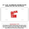 6 X 12 Full Size Aluminum License Plate for Cars and Trucks  Thumbnail