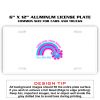 6 X 12 Full Size Aluminum License Plate for Cars and Trucks  Thumbnail
