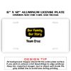 6 X 12 Full Size Aluminum License Plate for Cars and Trucks  Thumbnail
