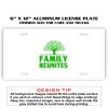 6 X 12 Full Size Aluminum License Plate for Cars and Trucks  Thumbnail