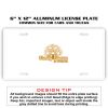 6 X 12 Full Size Aluminum License Plate for Cars and Trucks  Thumbnail