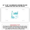6 X 12 Full Size Aluminum License Plate for Cars and Trucks  Thumbnail