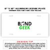 6 X 12 Full Size Aluminum License Plate for Cars and Trucks  Thumbnail