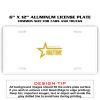 6 X 12 Full Size Aluminum License Plate for Cars and Trucks  Thumbnail