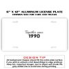 6 X 12 Full Size Aluminum License Plate for Cars and Trucks  Thumbnail