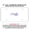 6 X 12 Full Size Aluminum License Plate for Cars and Trucks  Thumbnail
