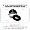 6 X 12 Full Size Aluminum License Plate for Cars and Trucks  Thumbnail