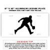 6 X 12 Full Size Aluminum License Plate for Cars and Trucks  Thumbnail