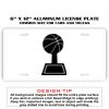 6 X 12 Full Size Aluminum License Plate for Cars and Trucks  Thumbnail