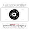 6 X 12 Full Size Aluminum License Plate for Cars and Trucks  Thumbnail