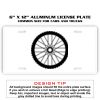 6 X 12 Full Size Aluminum License Plate for Cars and Trucks  Thumbnail