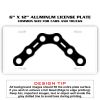 6 X 12 Full Size Aluminum License Plate for Cars and Trucks  Thumbnail