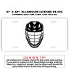 6 X 12 Full Size Aluminum License Plate for Cars and Trucks  Thumbnail