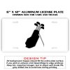 6 X 12 Full Size Aluminum License Plate for Cars and Trucks  Thumbnail