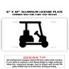 6 X 12 Full Size Aluminum License Plate for Cars and Trucks  Thumbnail
