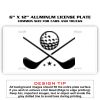 6 X 12 Full Size Aluminum License Plate for Cars and Trucks  Thumbnail