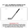6 X 12 Full Size Aluminum License Plate for Cars and Trucks  Thumbnail