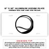 6 X 12 Full Size Aluminum License Plate for Cars and Trucks  Thumbnail