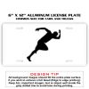 6 X 12 Full Size Aluminum License Plate for Cars and Trucks  Thumbnail