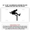 6 X 12 Full Size Aluminum License Plate for Cars and Trucks  Thumbnail