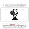 6 X 12 Full Size Aluminum License Plate for Cars and Trucks  Thumbnail