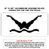 6 X 12 Full Size Aluminum License Plate for Cars and Trucks  Thumbnail