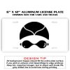 6 X 12 Full Size Aluminum License Plate for Cars and Trucks  Thumbnail