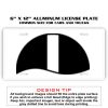 6 X 12 Full Size Aluminum License Plate for Cars and Trucks  Thumbnail