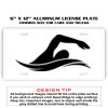 6 X 12 Full Size Aluminum License Plate for Cars and Trucks  Thumbnail