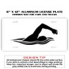 6 X 12 Full Size Aluminum License Plate for Cars and Trucks  Thumbnail