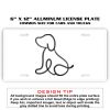 6 X 12 Full Size Aluminum License Plate for Cars and Trucks  Thumbnail