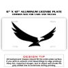 6 X 12 Full Size Aluminum License Plate for Cars and Trucks  Thumbnail