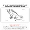 6 X 12 Full Size Aluminum License Plate for Cars and Trucks  Thumbnail