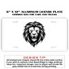 6 X 12 Full Size Aluminum License Plate for Cars and Trucks  Thumbnail