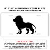 6 X 12 Full Size Aluminum License Plate for Cars and Trucks  Thumbnail