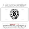 6 X 12 Full Size Aluminum License Plate for Cars and Trucks  Thumbnail