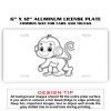 6 X 12 Full Size Aluminum License Plate for Cars and Trucks  Thumbnail