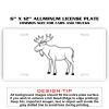 6 X 12 Full Size Aluminum License Plate for Cars and Trucks  Thumbnail