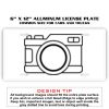 6 X 12 Full Size Aluminum License Plate for Cars and Trucks  Thumbnail