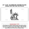 6 X 12 Full Size Aluminum License Plate for Cars and Trucks  Thumbnail