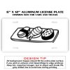 6 X 12 Full Size Aluminum License Plate for Cars and Trucks  Thumbnail
