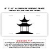 6 X 12 Full Size Aluminum License Plate for Cars and Trucks  Thumbnail