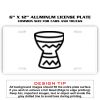 6 X 12 Full Size Aluminum License Plate for Cars and Trucks  Thumbnail