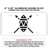 6 X 12 Full Size Aluminum License Plate for Cars and Trucks  Thumbnail