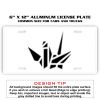 6 X 12 Full Size Aluminum License Plate for Cars and Trucks  Thumbnail