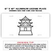 6 X 12 Full Size Aluminum License Plate for Cars and Trucks  Thumbnail