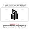 6 X 12 Full Size Aluminum License Plate for Cars and Trucks  Thumbnail