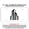 6 X 12 Full Size Aluminum License Plate for Cars and Trucks  Thumbnail