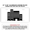 6 X 12 Full Size Aluminum License Plate for Cars and Trucks  Thumbnail