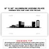 6 X 12 Full Size Aluminum License Plate for Cars and Trucks  Thumbnail